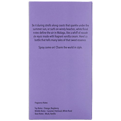 Skinn By Titan Tales Malaga Eau De Parfum - For Women, Delectable, Charming & Delightful, 100 ml