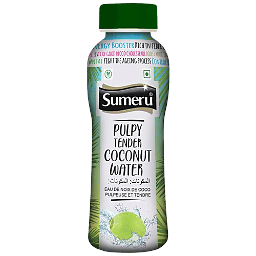 Sumeru Pulpy Tender Coconut Water - Energy Booster, Fights Ageing Process, 200 ml PET Bottle