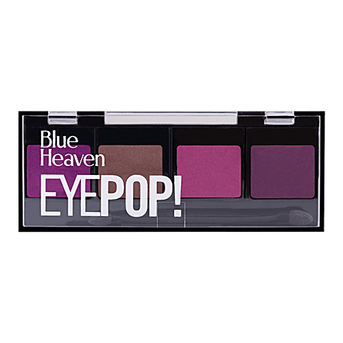 Buy Blue Heaven Eyeshadow Palette Eyepop, 4In1 Matte & Metallic