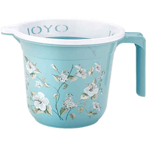 Joyo Better Home Printed Plastic Bathroom Mug - Assorted Colours, 1.5 L  Highly Durable & Long-Lasting