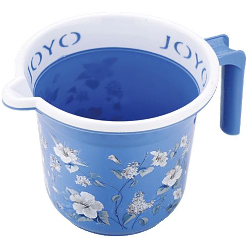 Joyo Better Home Printed Plastic Bathroom Mug - Assorted Colours, 1.5 L  Highly Durable & Long-Lasting
