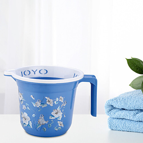 Joyo Better Home Printed Plastic Bathroom Mug - Assorted Colours, 1.5 L  Highly Durable & Long-Lasting