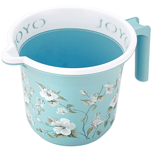 Joyo Better Home Printed Plastic Bathroom Mug - Assorted Colours, 1.5 L  Highly Durable & Long-Lasting