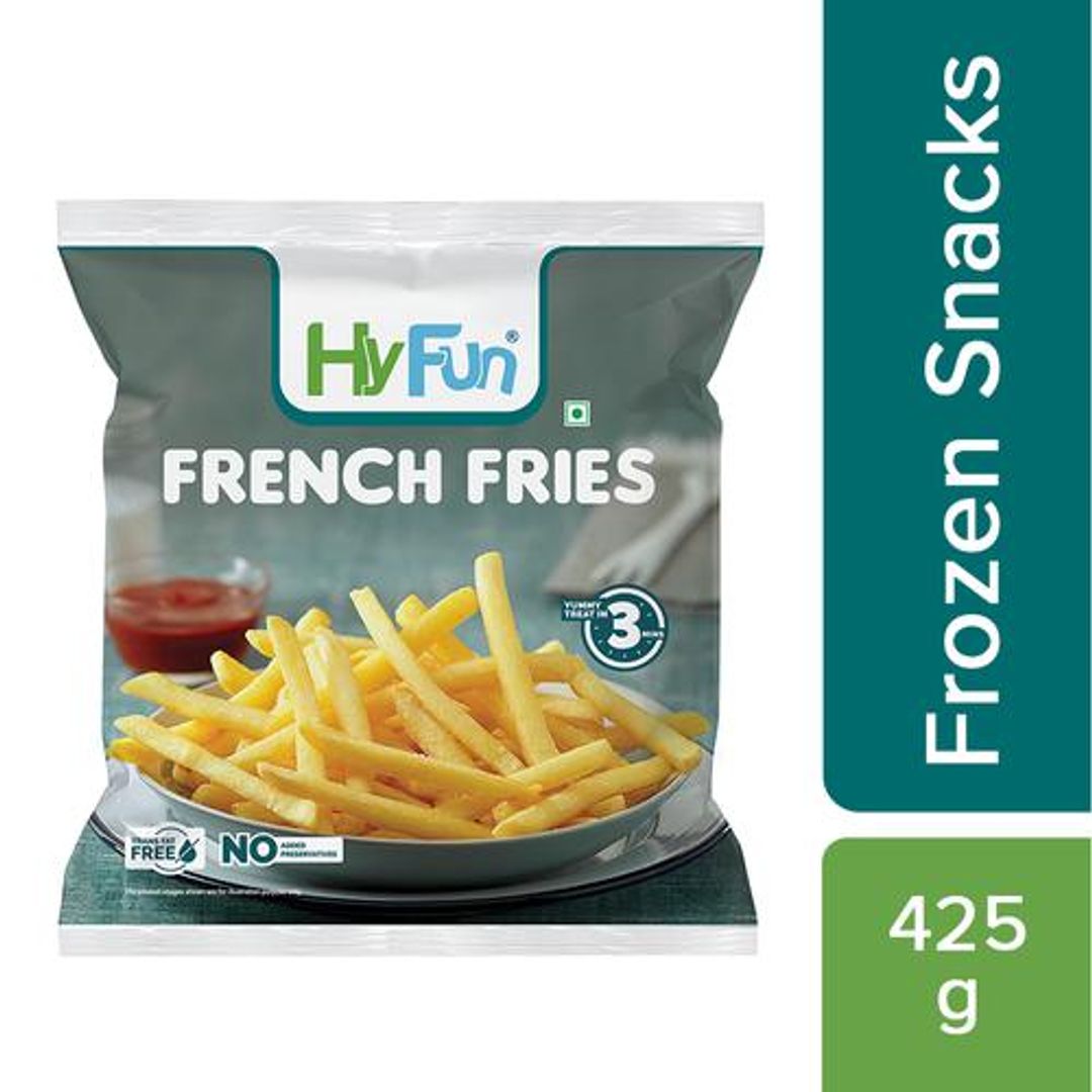 HyFun French Fries - Frozen , Ready To Fry, 425 g 