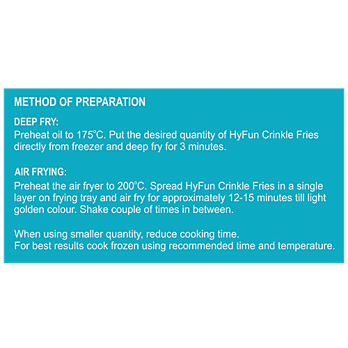 HyFun Crinkle Cut - Frozen, Ready To Fry, 400 g