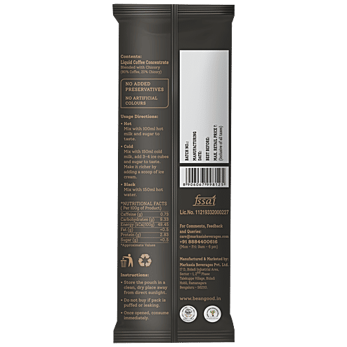 Buy Bean Good Indian Brewed Coffee Concentrate Authentic & Delicious