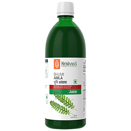 Krishnas Bhumi Amla Juice - Supports Liver, 500 ml  