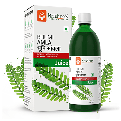 Krishnas Bhumi Amla Juice - Supports Liver, 500 ml  