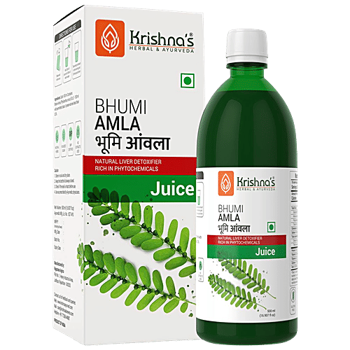Krishnas Bhumi Amla Juice - Supports Liver, 500 ml  