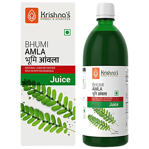 Krishnas Bhumi Amla Juice - Supports Liver, 500 ml  