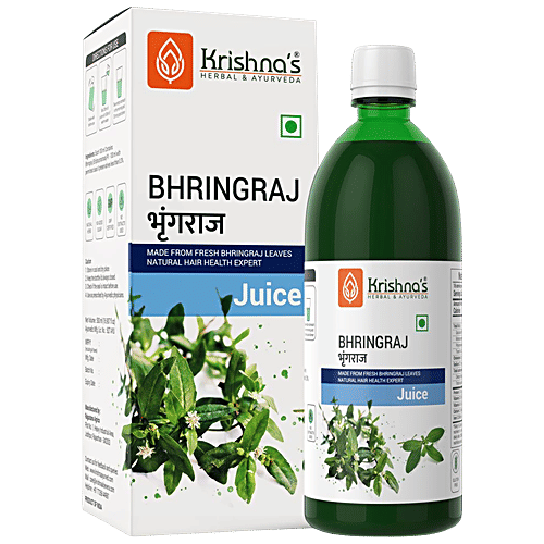 Buy Krishnas Bhringraj Juice For Healthy Hair Root Online at Best