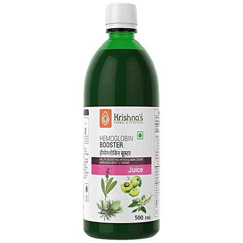 Krishnas Hemoglobin Booster Juice - Treats Anemia, 500 ml  
