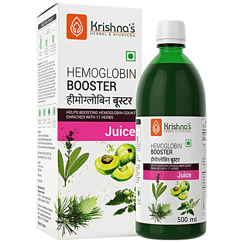 Krishnas Hemoglobin Booster Juice - Treats Anemia, 500 ml  