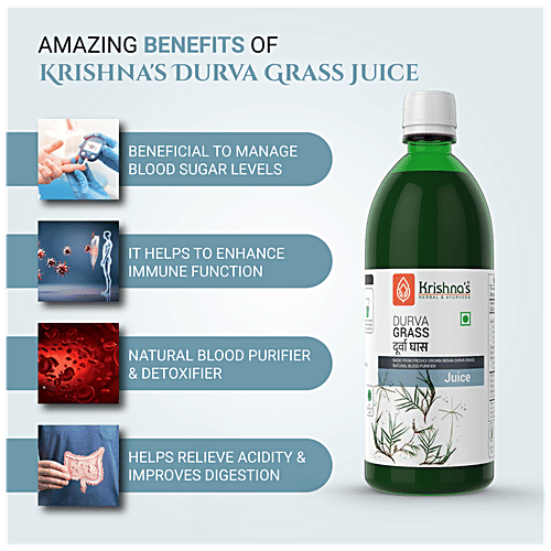 Krishnas Durva Juice, 500 ml  