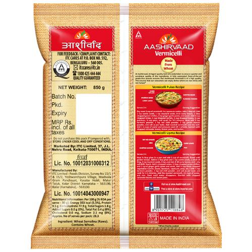 Aashirvaad Vermicelli - Made From High-Quality Wheat, Non Sticky, 850 g  