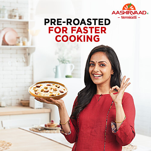 Aashirvaad Roasted Vermicelli, Made From Wheat, No Maida, 400 g Non-Lumpy, Non-Sticky