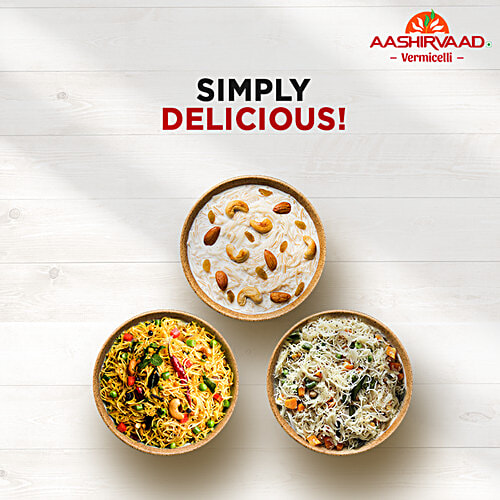 Aashirvaad Roasted Vermicelli, Made From Wheat, No Maida, 400 g Non-Lumpy, Non-Sticky