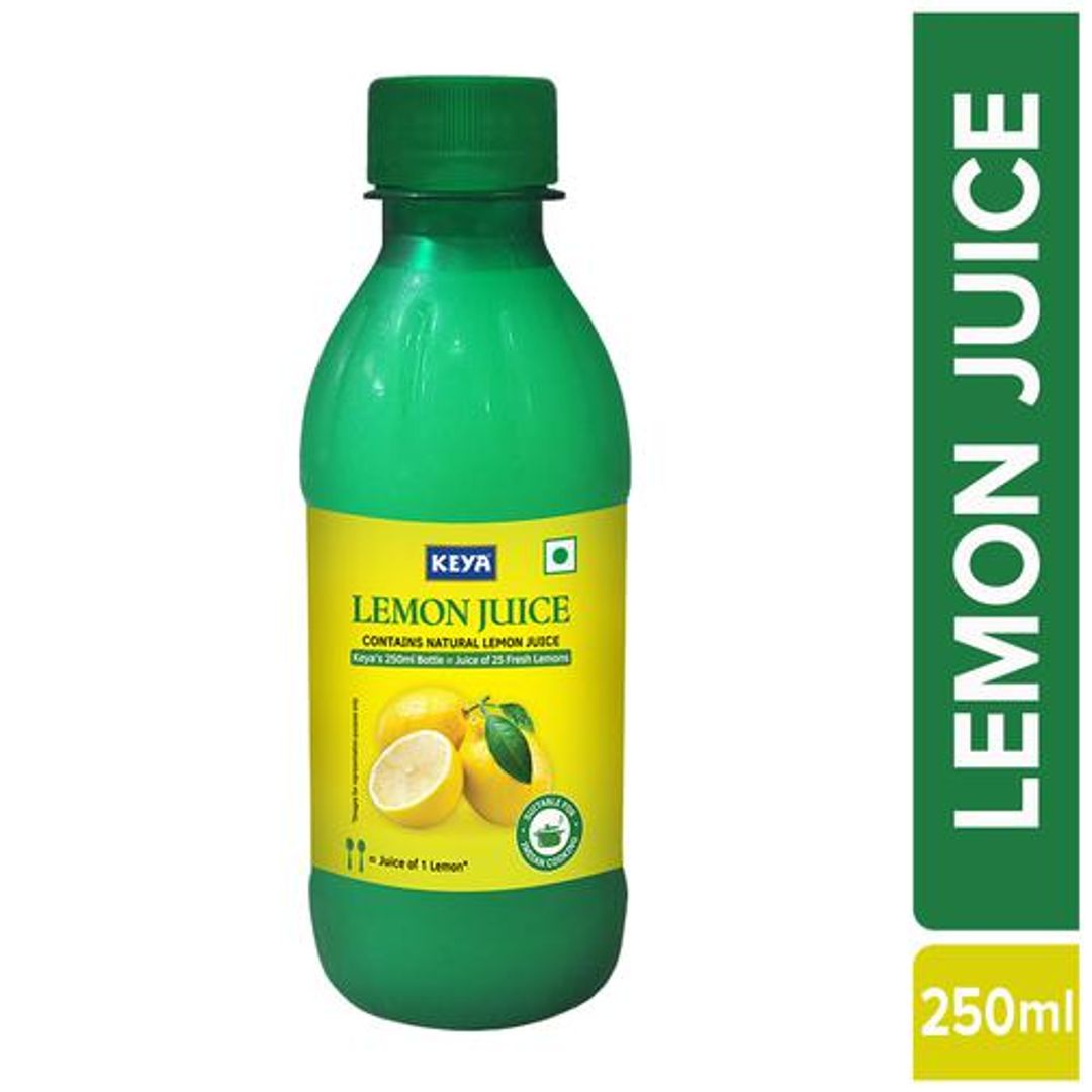 Keya Lemon Juice With Natural Lemons, 250 ml 