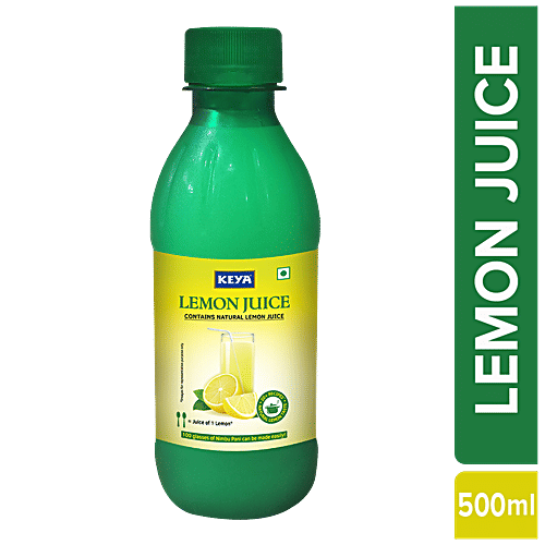 Keya Lemon Juice With Natural Lemons, 500 ml  