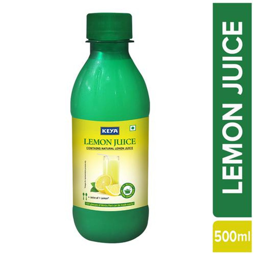 Keya Lemon Juice With Natural Lemons, 500 ml 