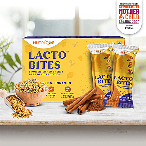 Buy Nutrizoe Lactobites Fenugreek & Cinnamon Lactation Bars For Easy