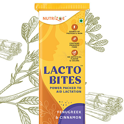 Buy Nutrizoe Lactobites Fenugreek & Cinnamon Lactation Bars For Easy