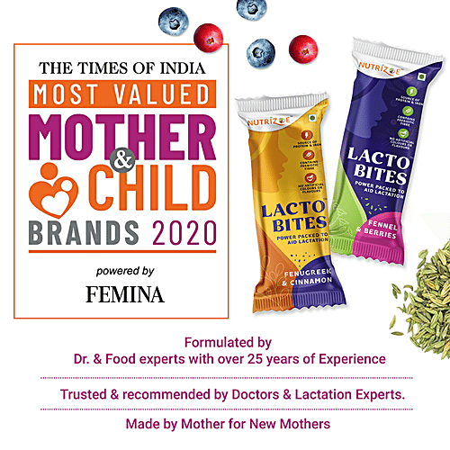 Buy Nutrizoe Lactobites Fenugreek & Cinnamon Lactation Bars For Easy