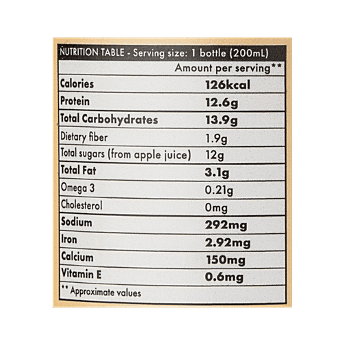 Strive Daily Nutrition Shake - Vegan, Rich In Calcium, Dairy Free, Chocolate Almond, 200 ml Bottle