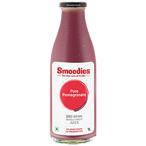 Smoodies Pure Pomegranate Juice - Natural & Healthy, Sugar-Free, 1 L  