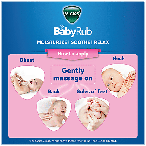 Vicks Baby Rub - Comforts, Moisturises, Soothes & Relaxes, 10 ml  