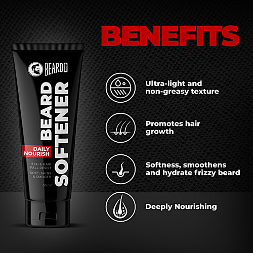 Beardo Beard Softener - Daily Nourish, Itch & Hair Fall Resist, 50 g  