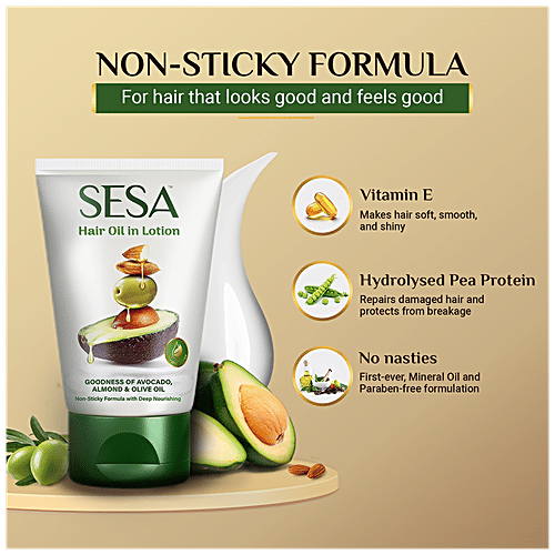 Sesa Hair Oil In Lotion - Non-sticky Formula, With Deep Nourishing, 100 ml  
