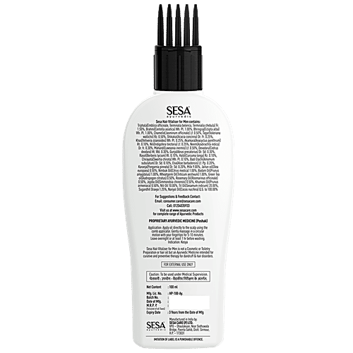 Sesa Ayurvedic Hair Vitaliser - Stimulates Growth, For Men, 100 ml  