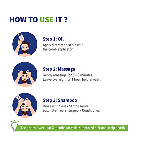 Sesa Ayurvedic Hair Vitaliser - Stimulates Growth, For Men, 100 ml  