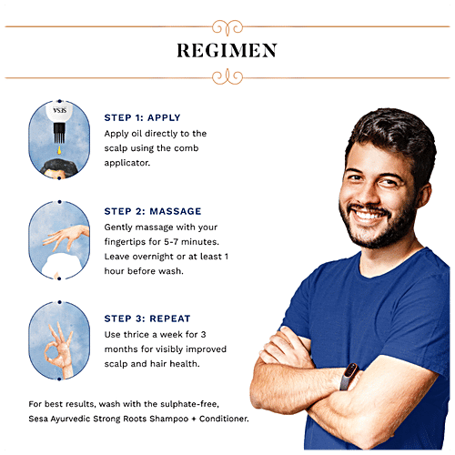 Sesa Ayurvedic Hair Vitaliser - Stimulates Growth, For Men, 100 ml  