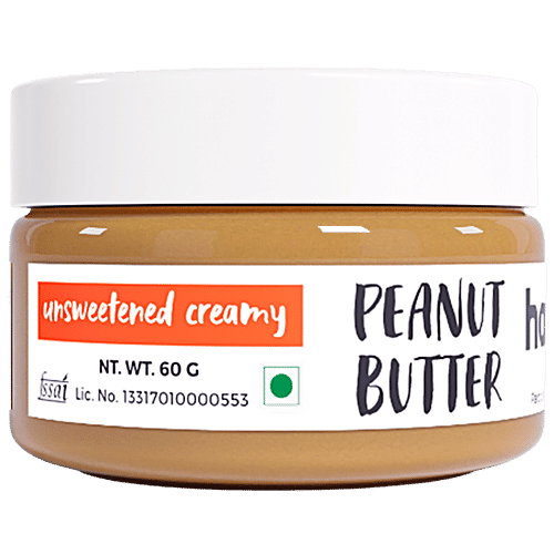 Buy Happy Jars Peanut Butter Unsweetened, Creamy Online at Best Price
