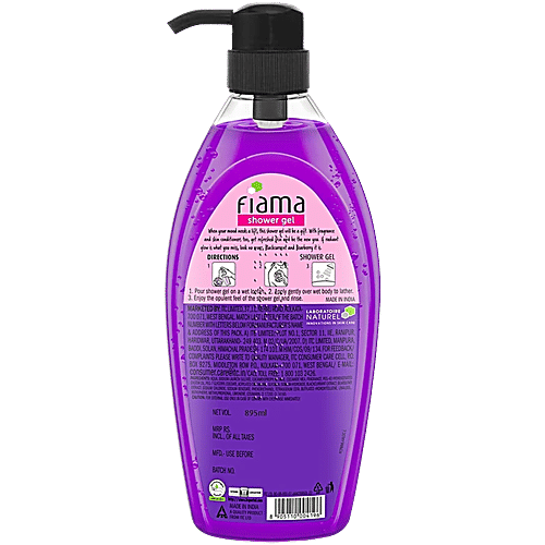 Fiama Blackcurrant & Bearberry Shower Gel - Family Pack, 900 ml  With Skin Conditioners, For Moisturised Skin