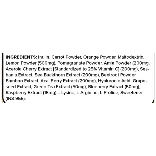 Plix Olena Wholefood Plant Based Collagen Builder - Advanced Anti-Ageing Formula, Orange Burst, 200 g (Pack Of 2) 