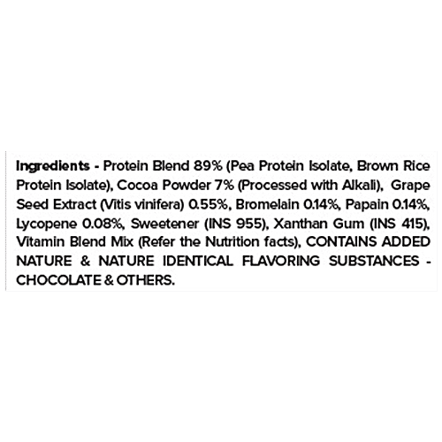 Plix Sport Strength Plant Protein Powder - Boosts Immunity Levels, Raw Chocolate, 1 kg