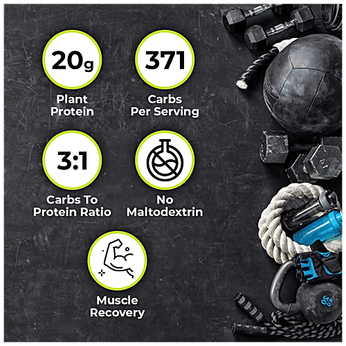 Plix Sport Plant Based Nutrition Mass Gainer - Supports Digestion, Rich Chocolate, 2.5 Kg  