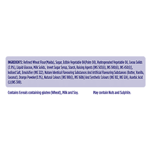 McVitie's Dark Cookie Cream Biscuit With Goodness Of Cocoa & Orange Flavoured Cream, 112 g