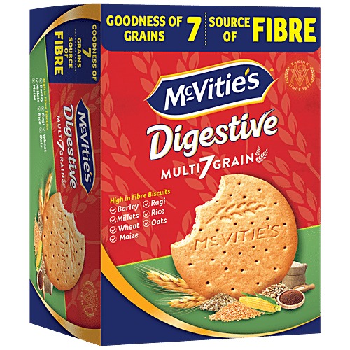 McVitie's Digestive Multi 7 Grain Biscuits, 200 g  High In Fibre