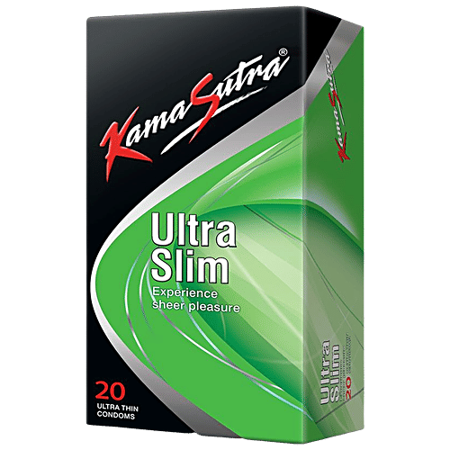 KamaSutra Ultra Slim Condom - For Complete Pleasure, Electronically Tested, 150 g (Pack of 20) 
