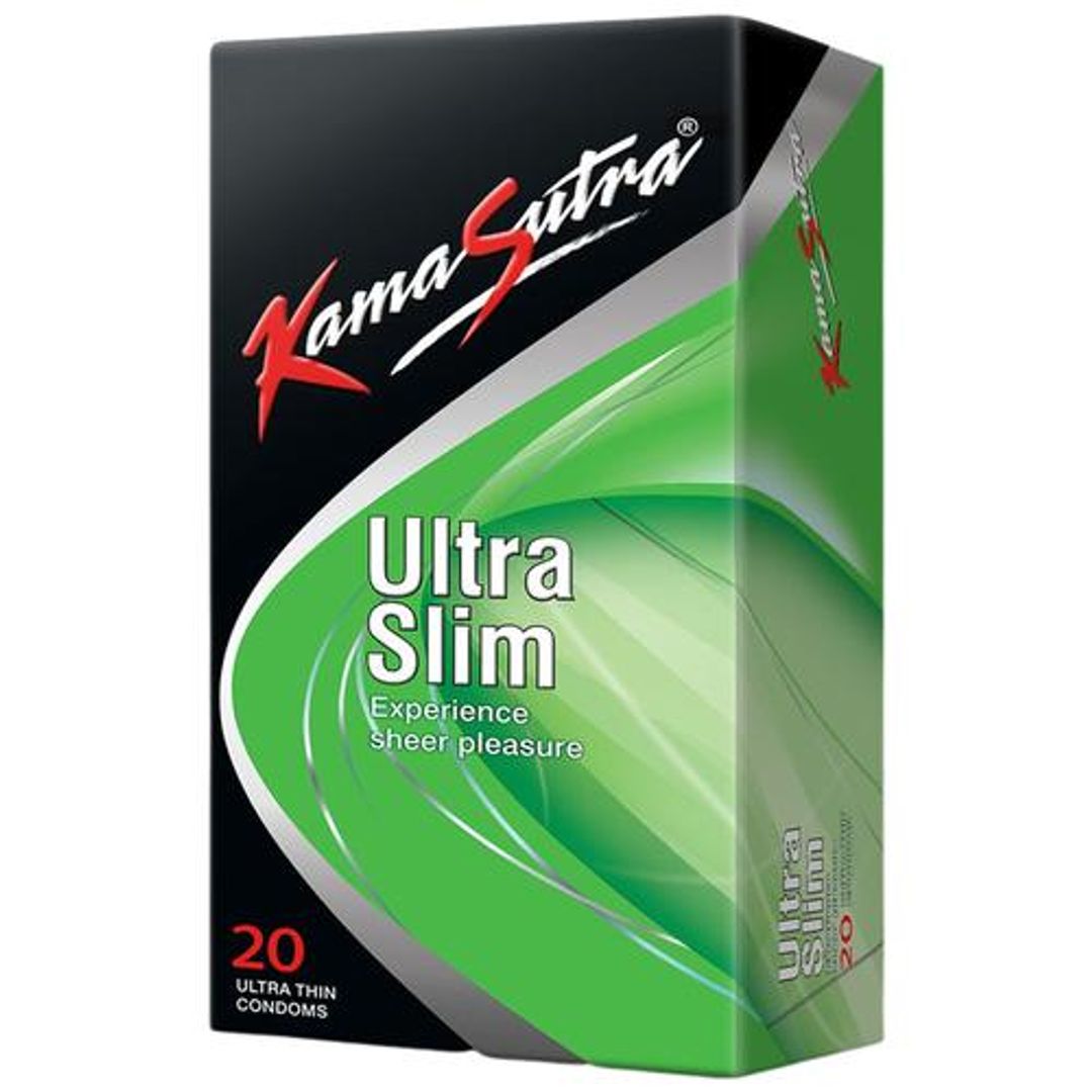 KamaSutra Ultra Slim Condom - For Complete Pleasure, Electronically Tested, 150 g (Pack Of 20)
