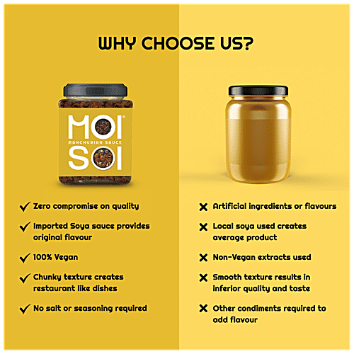 Moi Soi Korean Soy Ginger Sauce, 175 g Used As Spread, Marinade, Dip & For Making Chinese, Asian, Thai & Stir Fry Dishes, Vegan