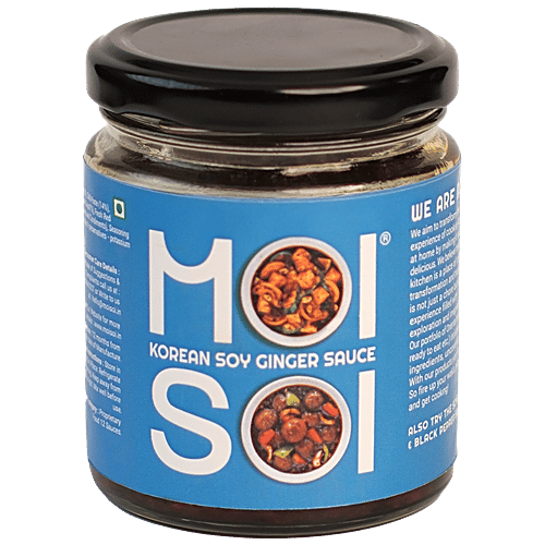Moi Soi Korean Soy Ginger Sauce, 175 g Used As Spread, Marinade, Dip & For Making Chinese, Asian, Thai & Stir Fry Dishes, Vegan