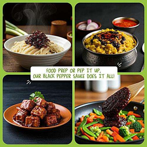 Moi Soi Black Pepper Sauce - Used As Spread, Marinade, Dip & For Making Chinese, Asian, Thai & Stir Fry Dishes, Vegan, 175 g  Bold Peppery Perfection
 Marinate Ready
 Vegan