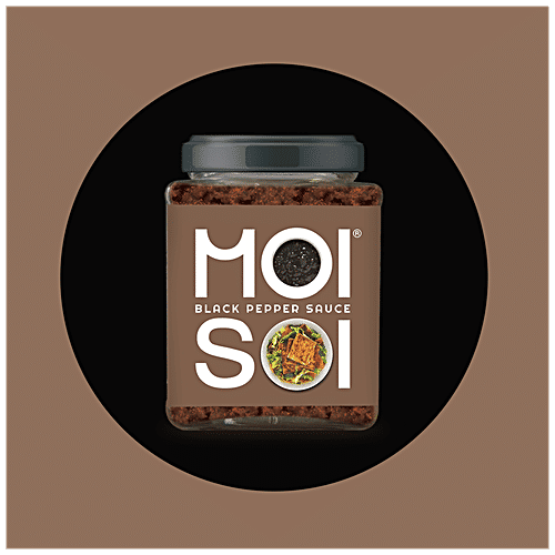 Moi Soi Black Pepper Sauce - Used As Spread, Marinade, Dip & For Making Chinese, Asian, Thai & Stir Fry Dishes, Vegan, 175 g  Bold Peppery Perfection
 Marinate Ready
 Vegan