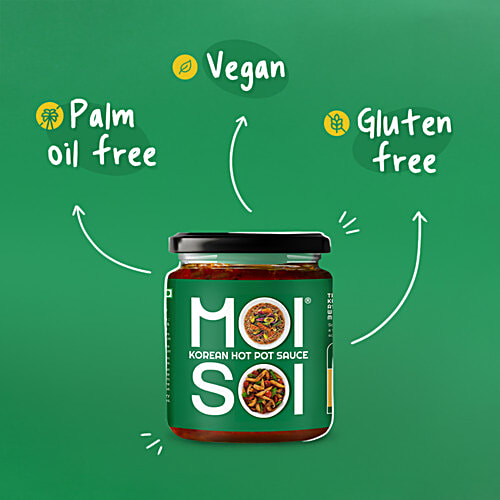 Moi Soi Korean Hot Pot Sauce, 175 g Used As Spread, Marinade, Dip & For Making Chinese, Asian, Thai & Stir Fry Dishes, Vegan