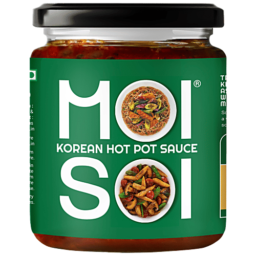 Moi Soi Korean Hot Pot Sauce, 175 g Used As Spread, Marinade, Dip & For Making Chinese, Asian, Thai & Stir Fry Dishes, Vegan